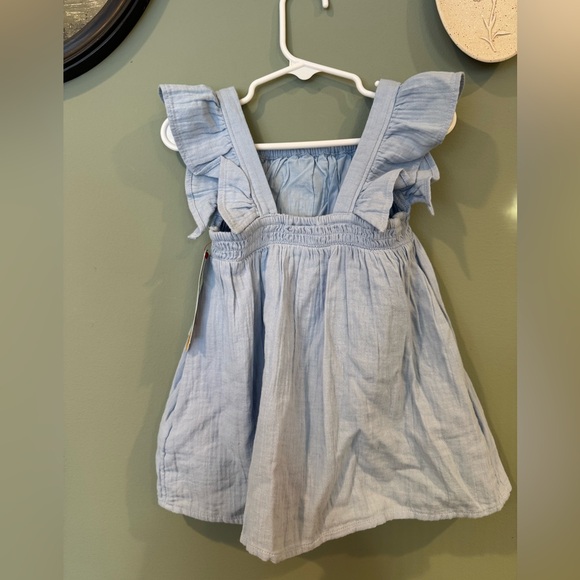 CAT & JACK sky blue dress with smocking - Picture 8 of 8